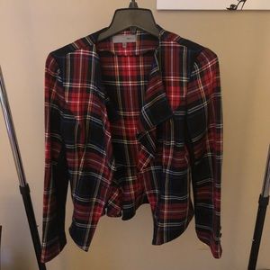 Nordstrom’s Heed Tartan plaid blazer w/peplum hem